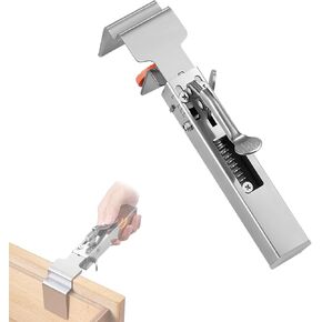 Stainless Steel Adjustable Drawer Fixing Clamps, Universal Quick Front Installation for Cabinets and Desks(2 Clamp)