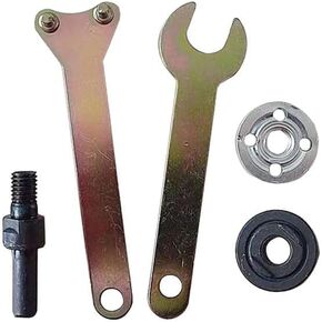 1Set 5 in 1 Electric Drill Conversion Angle Grinder Adapter Connecting Rod Kit with Wrench Variable Shaft Coupler Converter Tool,Adapter Set for Most Angle Grinder,Power Tools Grinders（Silver 10mm）