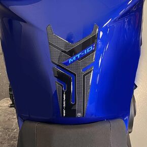 labelbike - 3D Resin Tank Pad Sticker for Motorcycle Tank Decoration and Protection Compatible with Yamaha MT-10 SP 2022-23 - Cyan Color