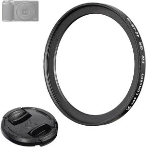 K&F Concept 42-49mm Filter Adapter Ring for Ricoh GR with 49mm Lens Cap Aluminum Alloy Threaded Filter Lens Adapter Ring for Ricoh GR2 GR3 GR3X for RX100