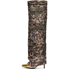 Cape Robbin Bunno Rhinestone Thigh High Fold Over Boots (Bunno)