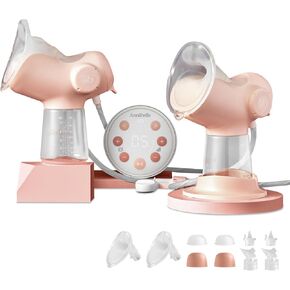 Annabella Double Electric Breast Pump - Simulates Baby’s Tongue | 9 Modes & Night Light (Adjustable Shield 18-24mm)