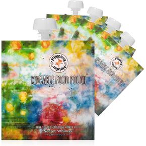 Reusable Baby Food Pouches for Toddlers | Food Safe, Freezer Safe | Refillable | Side Zip Closure | 10 Pack (5 oz, 10)