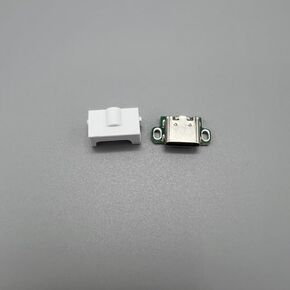 USB-C USB Type-C Charging Port and Headphone Port are Accessories for Gameboy Advance SP GBA Sp (Clear Black)