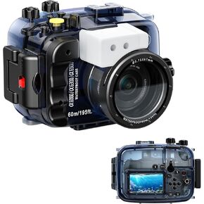 Sea frogs Camera Case Compatible with Sony A6000/A6300/A6500,Waterproof IPX8,60m(196ft) Depth Protection Underwater Camera Housing,Ideal for Diving,Surfing,Rowing