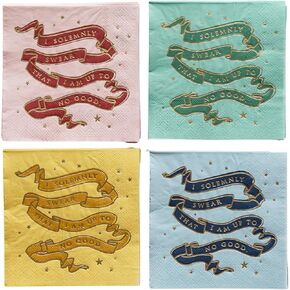 Harry Potter Paper Napkins - Hogwarts™ House Large Paper Napkins | Harry Potter Party Supplies | Table Decor | Gifts for Birthdays, Christmas, and Holidays | 24 Pack (6.5")