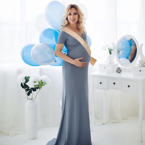 3Pcs Linen Mom to Be Sash Dad to Be Pin Baby Shower Decorations Rustic Boho Mom to Be Sash Baby Shower Sash Corsage Set for Pregnant Mommy Baby Shower Party Decorations in Kuwait