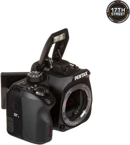 هيكل كاميرا Pentax KF APS-C الرقمية SLR (أسود) | مستشعر CMOS بدقة 24 ميجابكسل، واي فاي مدمج مع عدسة Pentax 35 مم DA L F2.4 AL وحقيبة ظهر كاميرا Waith مع مقصورات متعددة (مجموعة الحزمة) in Kuwait