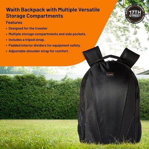 هيكل كاميرا Pentax KF APS-C الرقمية SLR (أسود) | مستشعر CMOS بدقة 24 ميجابكسل، واي فاي مدمج مع عدسة Pentax 35 مم DA L F2.4 AL وحقيبة ظهر كاميرا Waith مع مقصورات متعددة (مجموعة الحزمة) in Kuwait