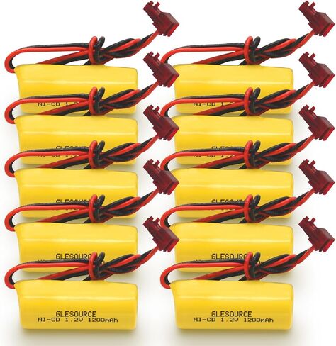 (2 Pack ELB1P201NB Emergency Light Battery for Lithonia ELB1P201N2 ELB1P2901N ELB1P201N ANIC1493 Lithonia 1009S00-MZ ELB0320 Grainger 4WT20 OSA212 NIC1169 EBE-33 NiCad 1200mAh in Saudi Arabia