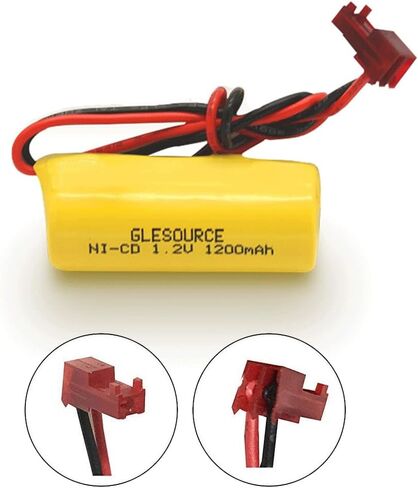 (2 Pack ELB1P201NB Emergency Light Battery for Lithonia ELB1P201N2 ELB1P2901N ELB1P201N ANIC1493 Lithonia 1009S00-MZ ELB0320 Grainger 4WT20 OSA212 NIC1169 EBE-33 NiCad 1200mAh in Saudi Arabia