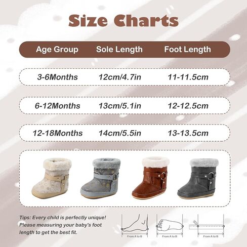 MK MATT KEELY Baby Booties Newborn First Walkers Soft Sole Crib Shoes Warm Cozy Non-Slip Booties for Infant Toddler Girls Boys in Kuwait