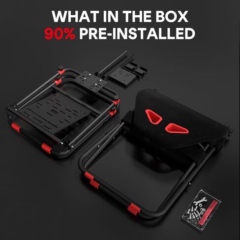 RACGTING Racing Simulator Cockpit for G920/G29/G923, 2-in-1 Sim Racing Cockpit for T128/T248/T248X/T300RS GT/T300RS/T300 Ferrari, Racing Wheel Stand for Fanatec CSL DD,Xbox PS5 PS4 PC in Kuwait