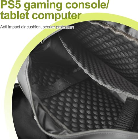 حقيبة حمل Ezgnuk لوحدة تحكم PS5، حقيبة سفر واقية لجهاز PS 5، حقيبة تخزين ذات سعة كبيرة متوافقة مع Playstation 5، وأقراص الألعاب وملحقاتها in Saudi Arabia