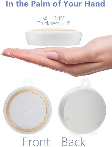 Rechargeable Touch Light with Timer, Dimmable Kids Baby Nursery Night Light Lamp, Stick-on Anywhere LED Push Tap Light for Closet Cabinet, Brightness Memory, Warm White Light in Saudi Arabia