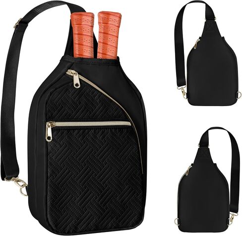 Pickleball Bag for Women, Pickleball Paddle Sling Bag, Pickle Ball Bag for Pickleball Accessories and Sport Gear (Patent Design) in Kuwait