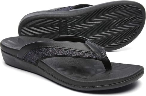 MEGNYA Comfortable Walking Flip Flops for Womens, Orthopedic Walking Sandals with Arch Support, Flat Feet Pain Relief Sandals for Beach, Summer, Pool in Saudi Arabia