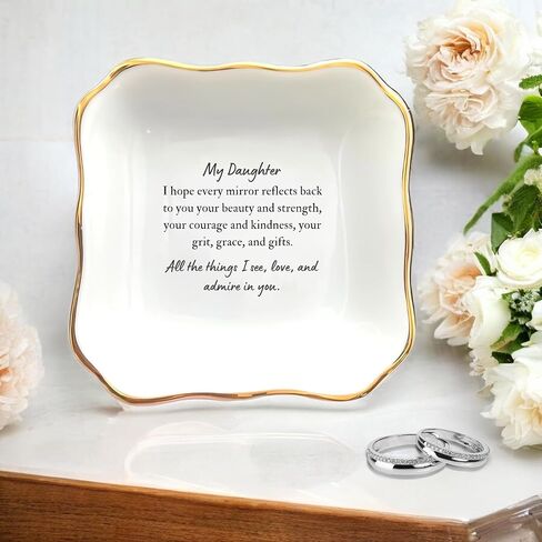 Daughter In Law Gift, Ring Dish, Jewelry Dish, Present For Daughter In Law, Daughter In Law Birthday Gift, Bonus Daughter Gift, Future Daughter Gift From Mother In Law, To My Daughter On Wedding Day in Saudi Arabia