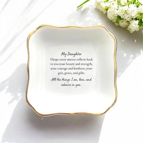 Daughter In Law Gift, Ring Dish, Jewelry Dish, Present For Daughter In Law, Daughter In Law Birthday Gift, Bonus Daughter Gift, Future Daughter Gift From Mother In Law, To My Daughter On Wedding Day in Saudi Arabia