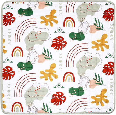 Percozzi Baby Play Mat for Floor ديناصور رغوة الطفل روضة حصيرة سميكة لينة الحشو المضادة للانزلاق بساط الزحف مبطن للأطفال الرضع الأطفال الصغار قابلة للطي وقابل للغسل الطفل لعب رياضة حصيرة 50 "× 50" الأزرق in Kuwait