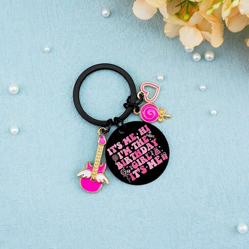Birthday Gifts for Girls Taylor Birthday Keychain for Her Funny Gifts for Girls Funny Girl Birthday Gifts it's me hi i'm the birthday girl it's me Key Ring Taylor Merch Gifts in Saudi Arabia