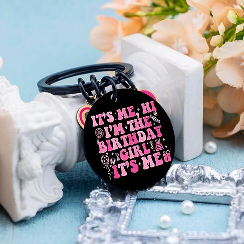 Birthday Gifts for Girls Taylor Birthday Keychain for Her Funny Gifts for Girls Funny Girl Birthday Gifts it's me hi i'm the birthday girl it's me Key Ring Taylor Merch Gifts in Saudi Arabia