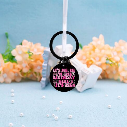 Birthday Gifts for Girls Taylor Birthday Keychain for Her Funny Gifts for Girls Funny Girl Birthday Gifts it's me hi i'm the birthday girl it's me Key Ring Taylor Merch Gifts in Saudi Arabia