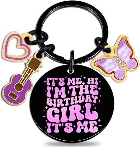 Birthday Gifts for Girls Taylor Birthday Keychain for Her Funny Gifts for Girls Funny Girl Birthday Gifts it's me hi i'm the birthday girl it's me Key Ring Taylor Merch Gifts in Saudi Arabia