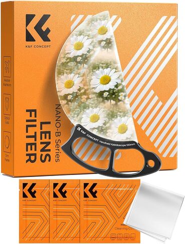 مرشح K&F Concept 100 مم محمول باليد، مرشح تأثيرات خاصة، مرشح منشور زجاجي بصري لعدسة الكاميرا in Saudi Arabia