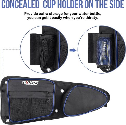 ATV Fender Bags Detachable ATV Saddle Bags Waterproof Gear Bags Motorcycle Rear Tank Saddlebags Compatible with Yamaha, Honda, Bombardier, CFMOTO in Saudi Arabia