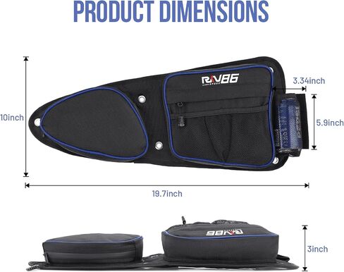 ATV Fender Bags Detachable ATV Saddle Bags Waterproof Gear Bags Motorcycle Rear Tank Saddlebags Compatible with Yamaha, Honda, Bombardier, CFMOTO in Saudi Arabia