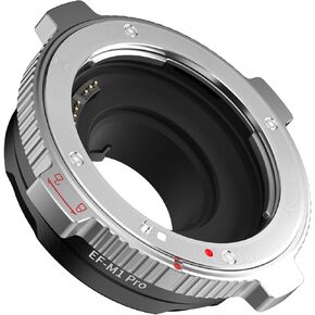 MFT-Mount Adapter EF-M1 Pro AF Lens Converter Compatible for Canon EF/EF-S Lens to M4/3 Camera GH4 GH5 GF8 GF9 GX8 GX85 G6 G7 E-M5 E-M10 E-PL7 E-PL8 E-P5 Pen-F