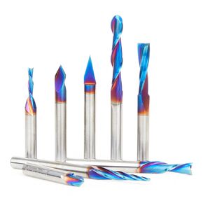 Amana Tool AMS-221-K 8-Pc CNC General Purpose III Spektra Set 1/4 Inch SHK