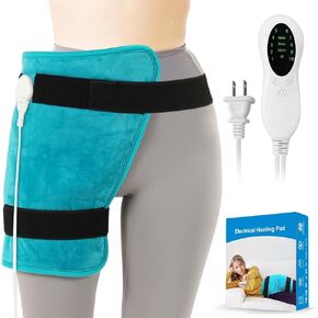 TABEKE Hip Heating Pad for Hip/Sciatica Pain Relief, Hip Support Brace, Lower Back/Thigh/Buttock Electric Heat Pad, Hot Physical Therapy Devices for Men, Women