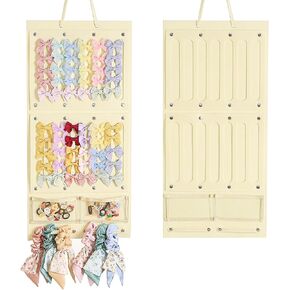 Bow Holder for Girls Hair Bows,Double Sided Use Hair Bows Holder Felt Hair Clips Storage Hanger,Baby Hair Accessory Organizer Display Wall Hanging Decor for Girl Room