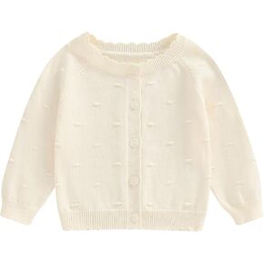 Toddler Baby Girl Boy Cardigan Sweater Long Sleeve Button Up Cute Sweatshirt Warm Tops Infant Fall Winter Clothes