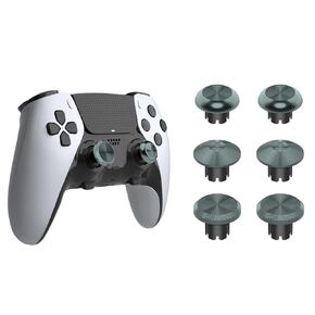 Metal Thumbsticks for PS5 Edge Controller, Custom Joystick Thumb Grips Replacement Kit for PS5 DualSense Edge Controller, Durable Metallic Thumbstick Accessories Parts
