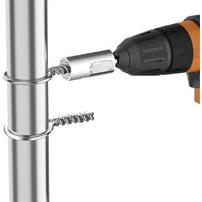 Drill Fence Tool for EZ Twist Ties 9 Gauge,Drill Chuck Tool for Chain Link Fence Post Ties - Twister Adapter for Any Standard Drill