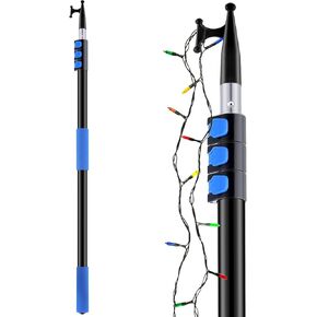 2 Pieces Telescoping Boat Hook Extension Pole for Boat Docking Floating Lightweight Aluminum Push Pole Multipurpose Extendable Boat Pole for Boat Accessories, Extends from 3.5 to 10.5 Feet