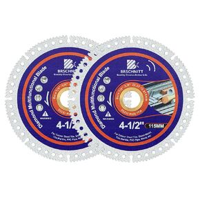 Indestructible Disc for Grinder 3inch 2pcs-3/8"Arbor Multifunctional Cutting Discs for Smooth Cutting, Chamfering, Grinding Materials