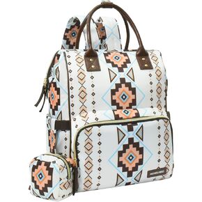 Diaper Backpack for Mom with Insulated Pockets Large Capacity Stylish Diaper Bag with Side Bottle Pockets, Pacifier Case, Stroller Straps & USB Port, Travel Essentials Big Diaper Bag