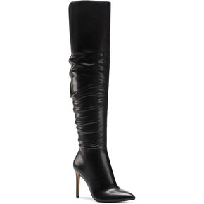 INC Womens Iyonna Patent Slouchy Over-The-Knee Boots Black 8 Medium (B,M)