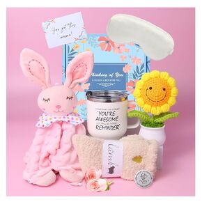 New Mom Gifts-7 Pcs Baby Shower Gifts for Girls, New Mom Care Package after Baby, Mom To Be Gift after Birth, New Baby Gift, Pregnancy Gifts for Expecting Mom, Postpartum Gifts for First-Time Mom