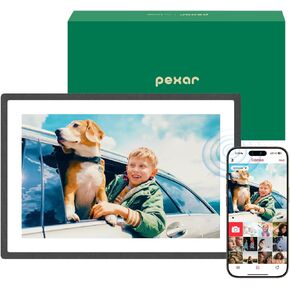 pexar by Lexar Digital Picture Frame, 2K Resolution Ultimate Clarity, 11'' Anti-Glare Touch Screen Stunning Under Lighting, WiFi Photo Frame 32GB for Home Decor, Gifting, Share Photos/Videos via APP