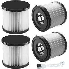 4 Pack A32VC05 Wet/Dry Vacuum Filter for Ryobi 18V ONE+ Wet/Dry Vacuum Cleaners P3240, PCL733, PCL734, Washable & Reusable, Compare to Part# A32VC05, A32RF08