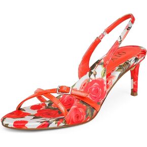 Floral Strappy Heels Kitten Heels for Women Party Wedding Casual Dress Shoes