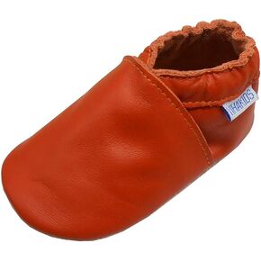 YIHAKIDS Baby Leather Shoes Soft Sole First Walking Moccasins Infants Toddler Boys Girls Crawling Slippers Slip-on Shoes Solid Color Shoes