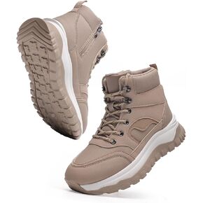 Ankle Boots Winter for Women Warm Keep and Waterproof Lace Up Velvet Zippered Comfortabel Sneaker Boots