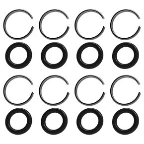 1/2 Inch Impact Wrench Retainer Rings with O-Ring, Impact Wrench Tool Parts and Accessories, Socket Lock Friction Ring, Compatible with Electric Impact, Stubby Impact Gun, Pneumatic Wrench, 8 Sets