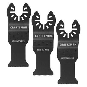 CRAFTSMAN Bi-Metal Oscillating Tool Blade for Wood and Metal, 1 1/4 Inch, 3 Pack (CMAO103-3)